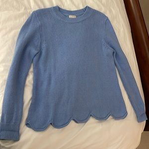 JCrew Scalloped Sweater size medium